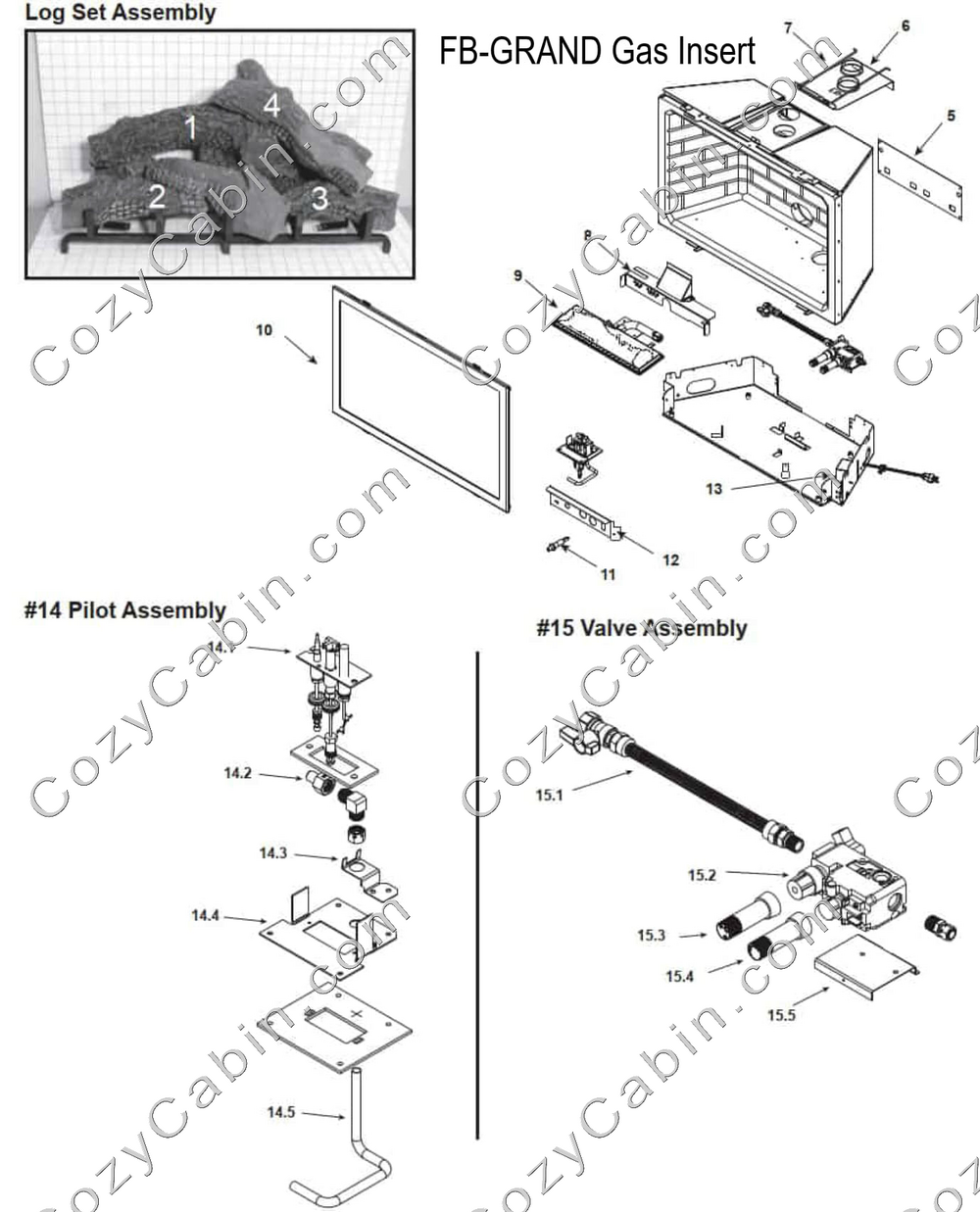 Heat & Glo Direct Vent Gas Insert (FB-GRAND) #FB-GRAND